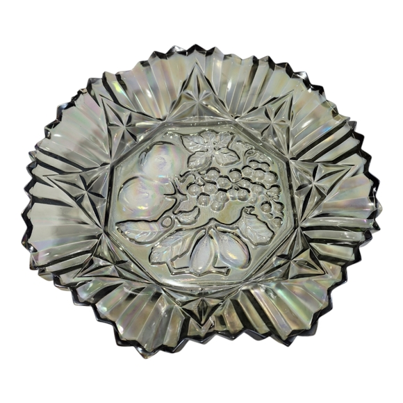 VINTAGE 1970's Federal Pioneer Carnival Iridescent Glass Bowl - Picture 2 of 8